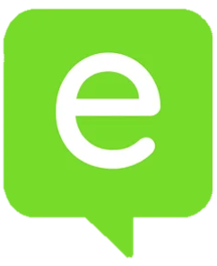 E logo